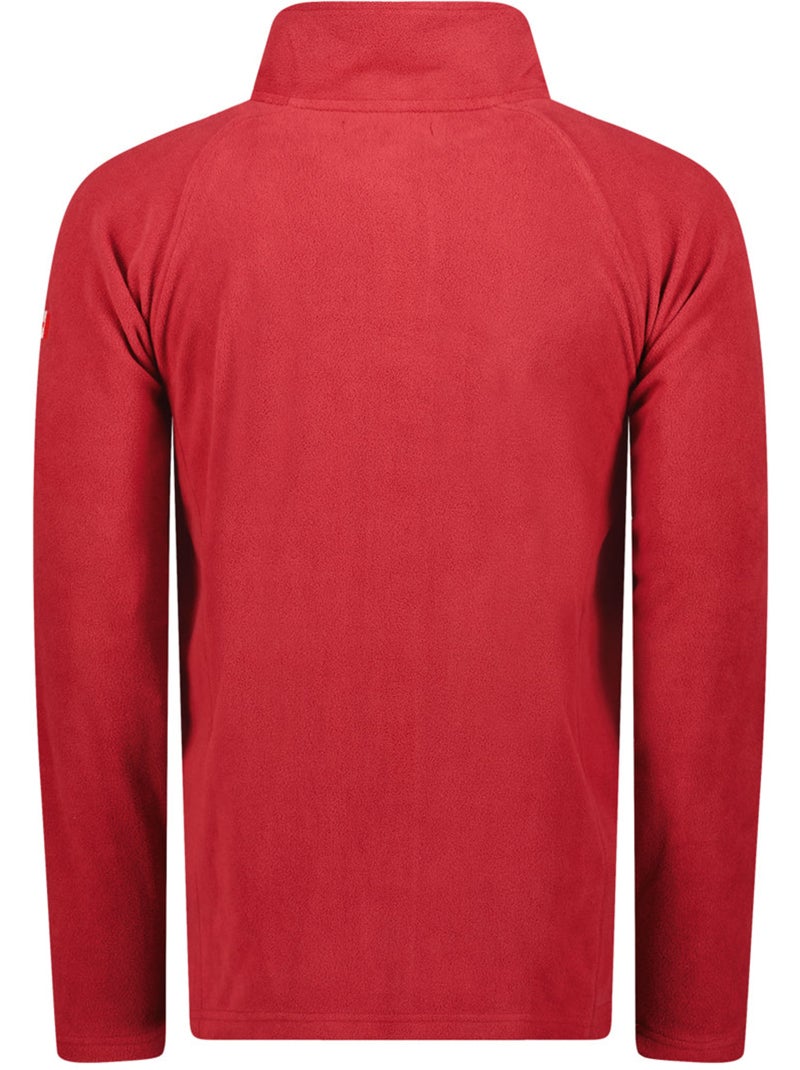 Casaco polar com fecho e gola subida tugeak – canadian peak Vermelho - Kiabi