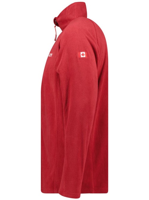 Casaco polar com fecho e gola subida tugeak – canadian peak - Kiabi