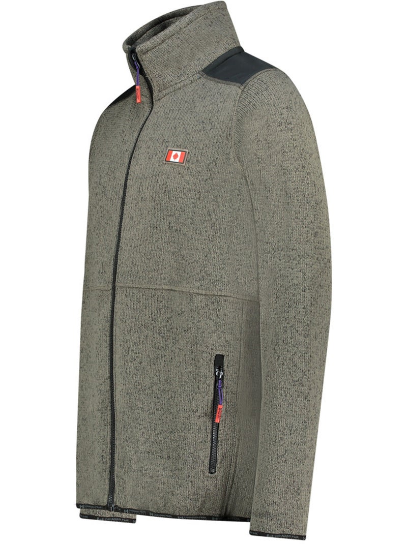 Casaco polar com fecho tickaeleak – canadian peak Cinza escuro - Kiabi