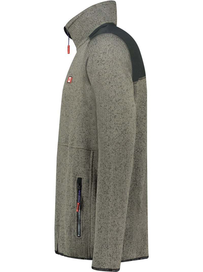 Casaco polar com fecho tickaeleak – canadian peak Cinza escuro - Kiabi