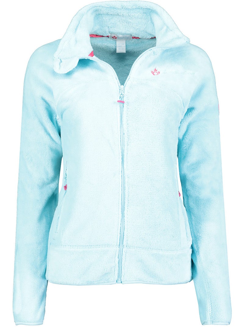 Casaco polar com fecho udilas – canadian peak Azul-céu - Kiabi
