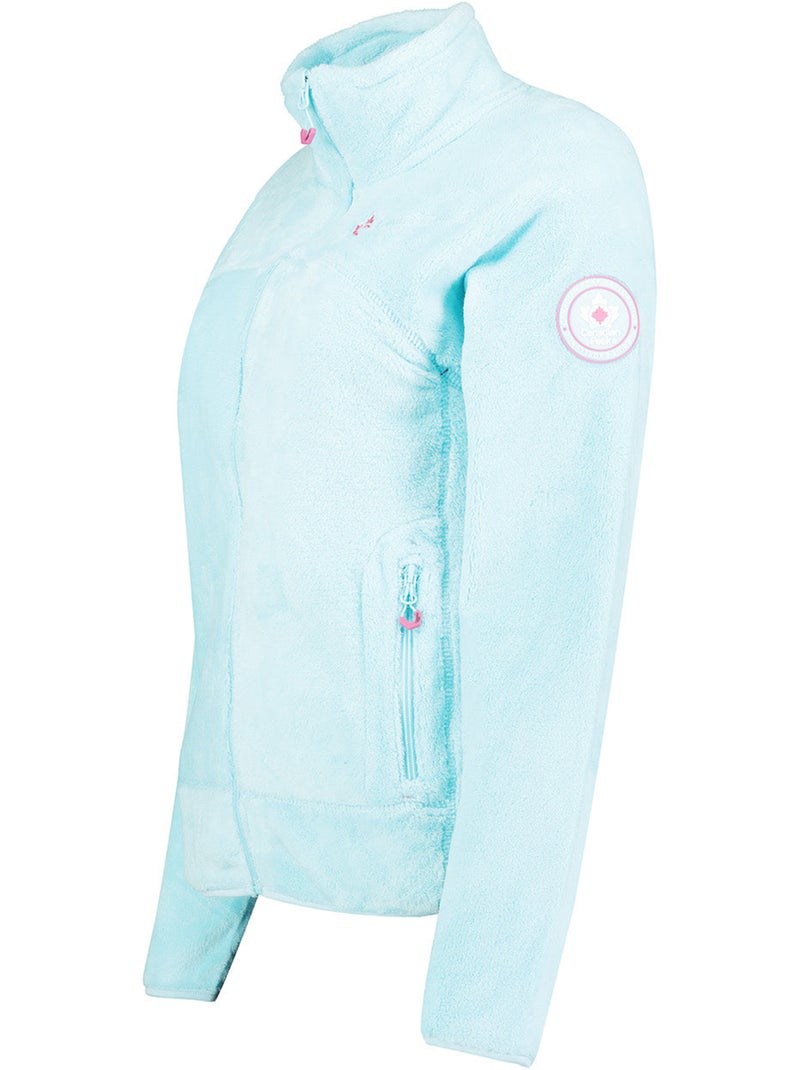 Casaco polar com fecho udilas – canadian peak Azul-céu - Kiabi