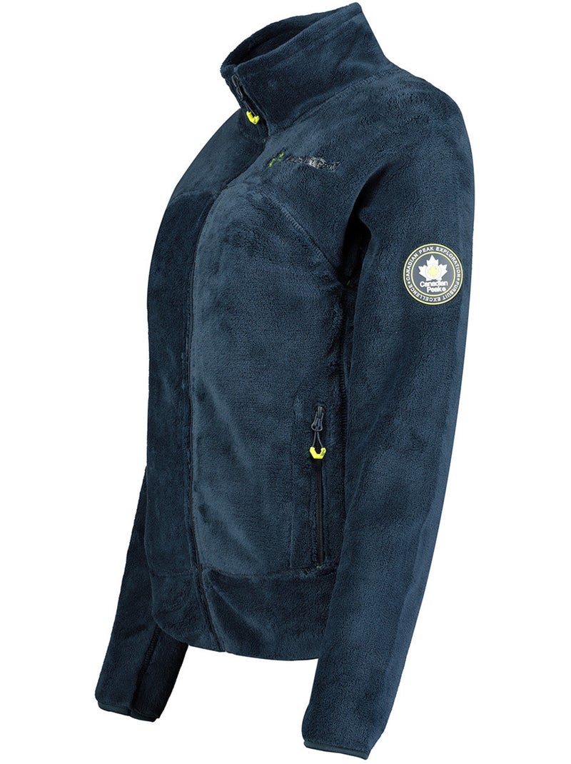 Casaco polar com fecho udilas – canadian peak Azul-marinho - Kiabi
