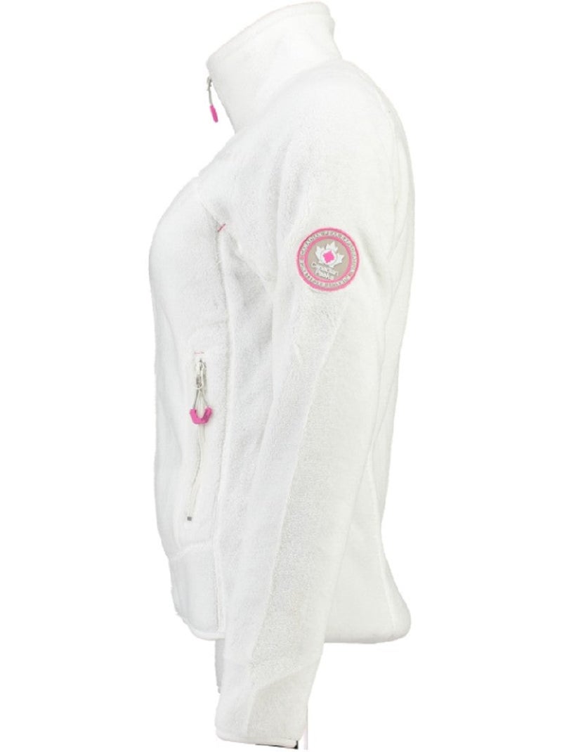 Casaco polar com fecho udilas – canadian peak Branco - Kiabi