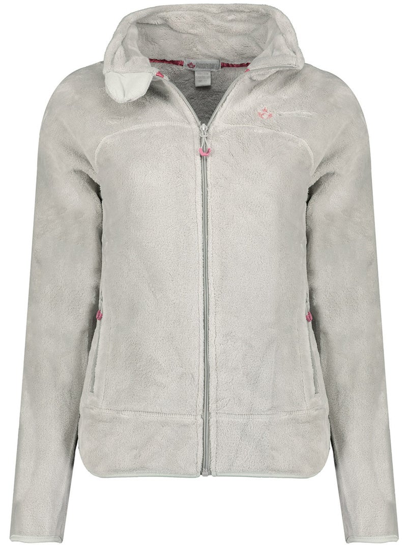 Casaco polar com fecho udilas – canadian peak Cinza claro - Kiabi