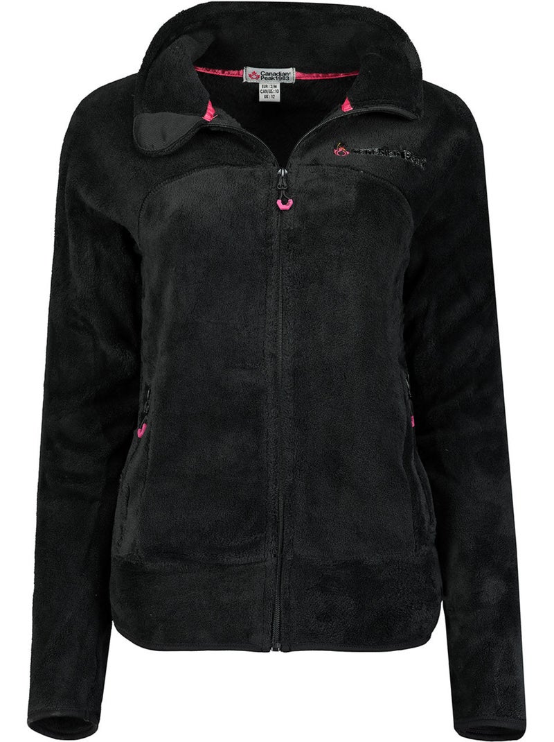 Casaco polar com fecho udilas – canadian peak Preto - Kiabi