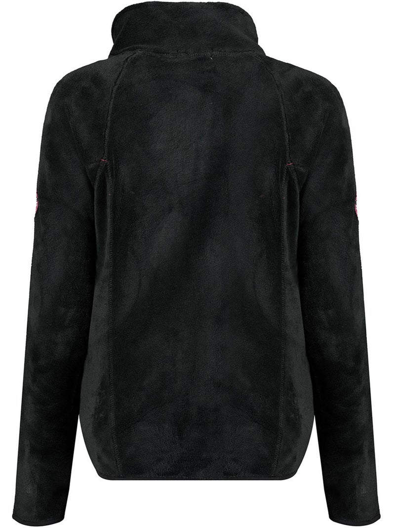Casaco polar com fecho udilas – canadian peak Preto - Kiabi