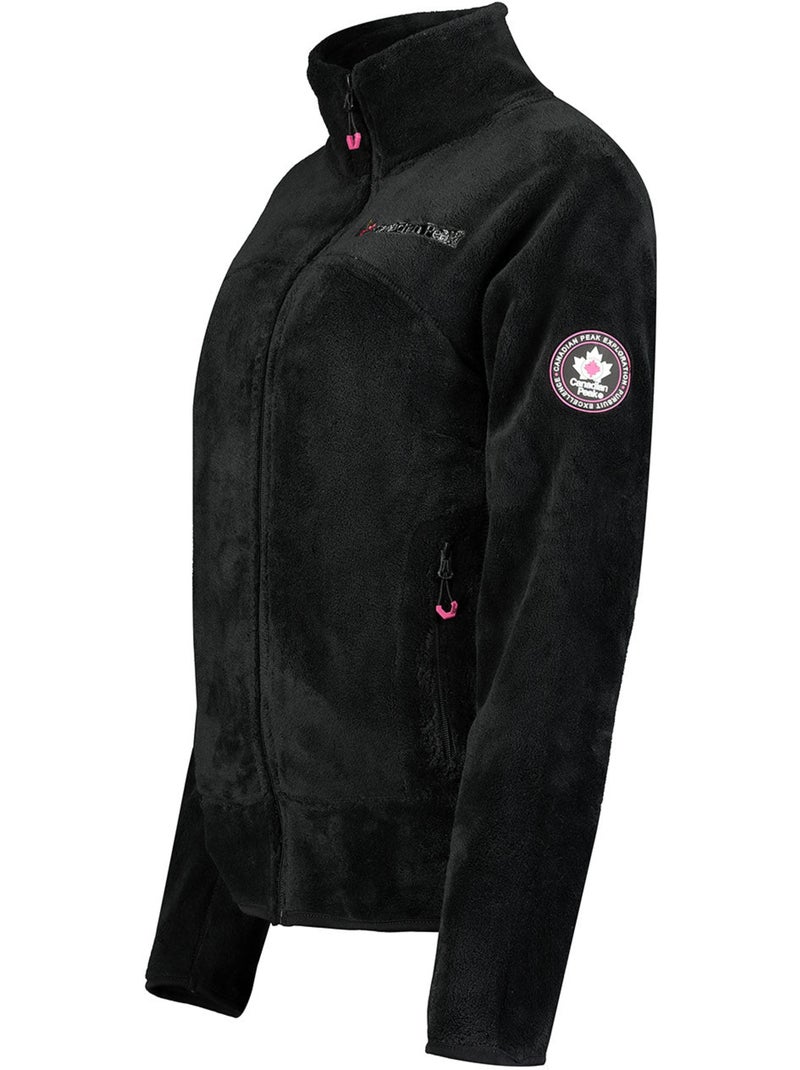 Casaco polar com fecho udilas – canadian peak Preto - Kiabi