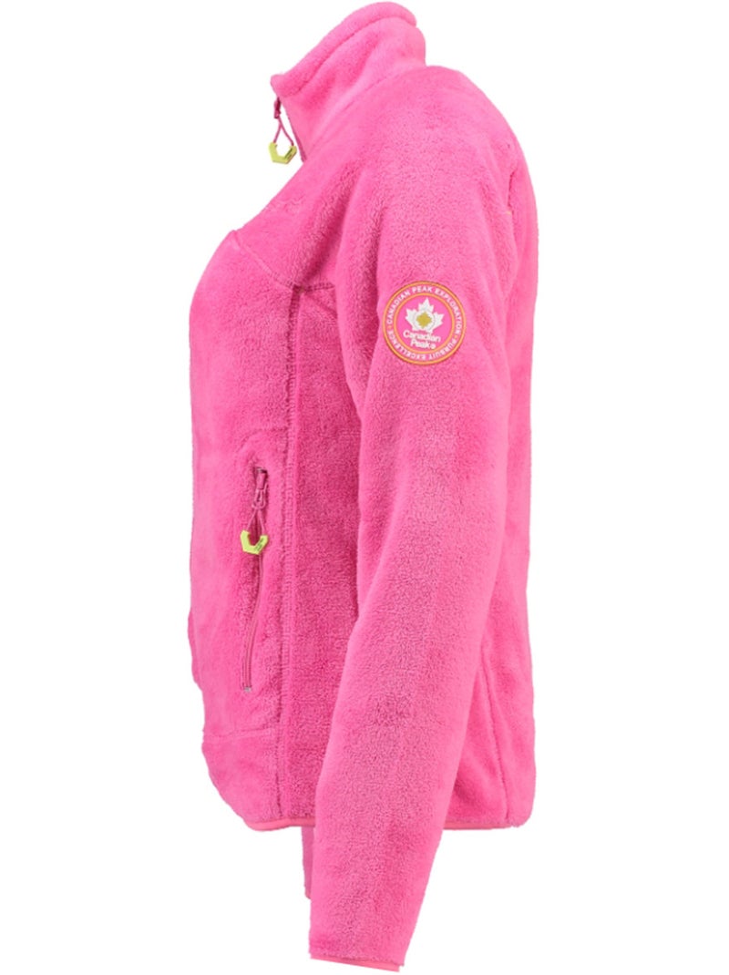Casaco polar com fecho udilas – canadian peak Rosa-fúcsia - Kiabi