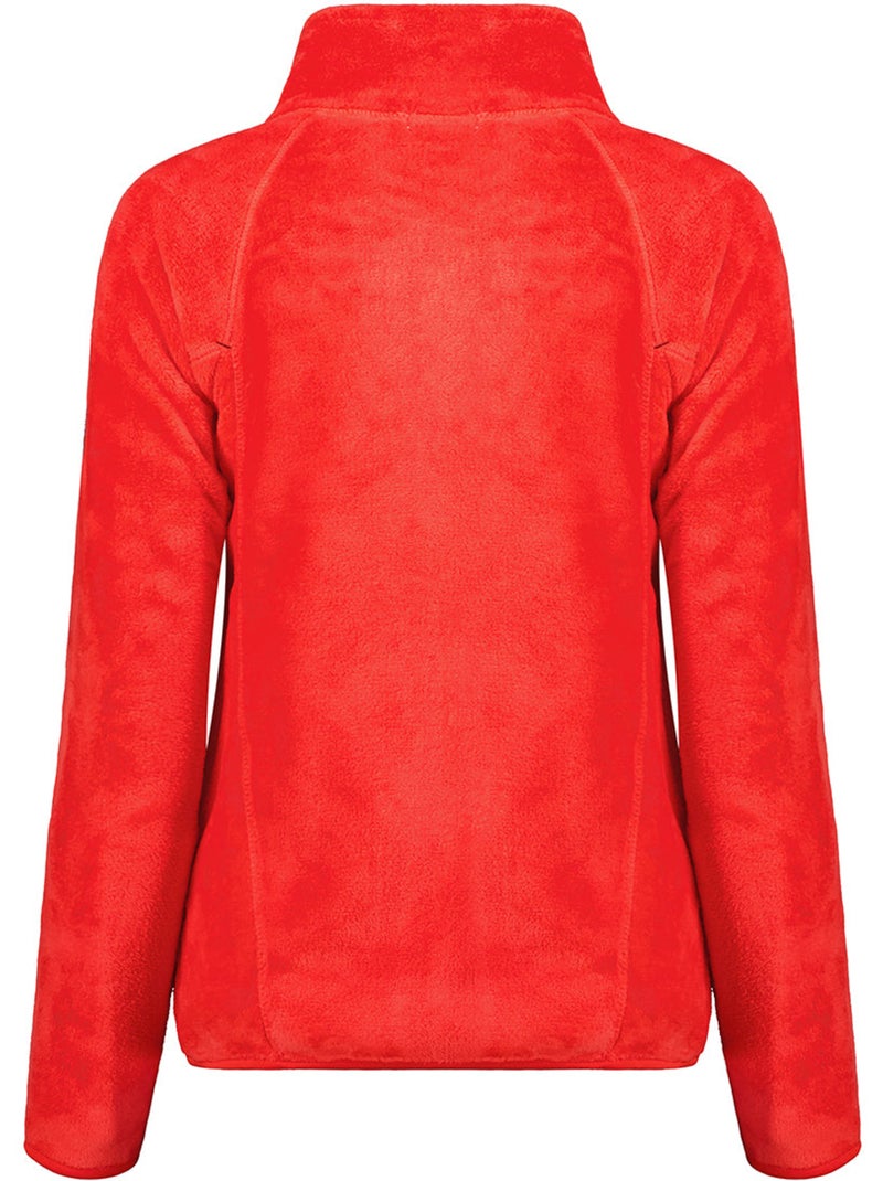 Casaco polar com fecho udilas – canadian peak Vermelho - Kiabi