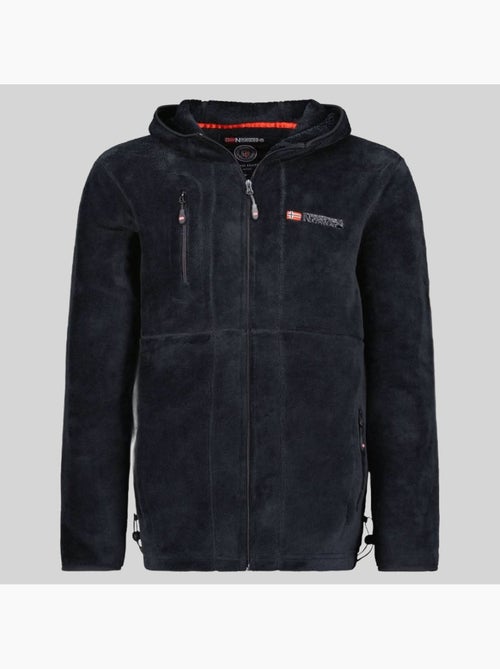 Casaco polar com fecho upload hood – geographical norway - Kiabi