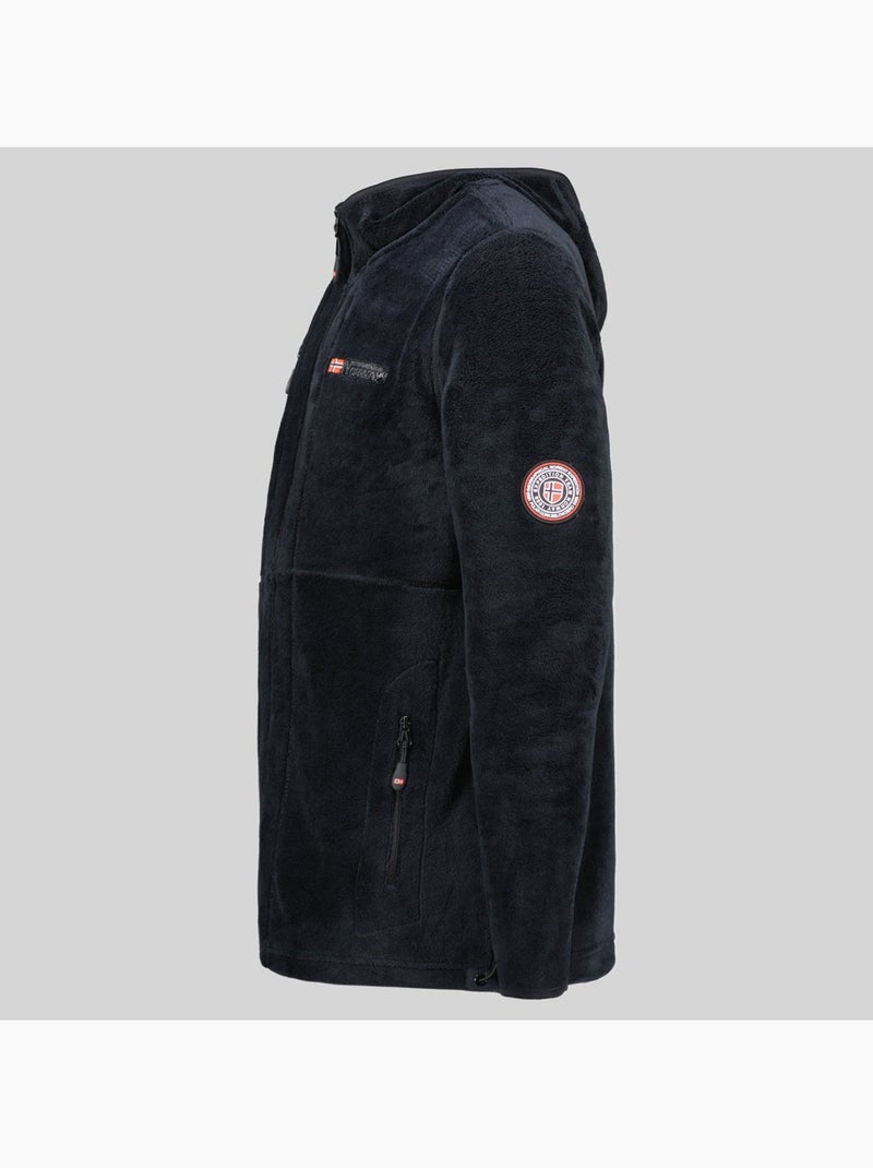 Casaco polar com fecho upload hood – geographical norway Preto - Kiabi