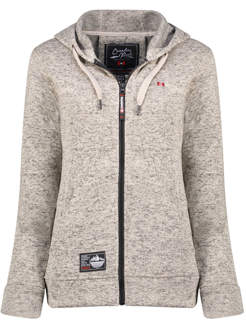 Casaco polar com gola subida talerteak – canadian peak Cinza claro - Kiabi