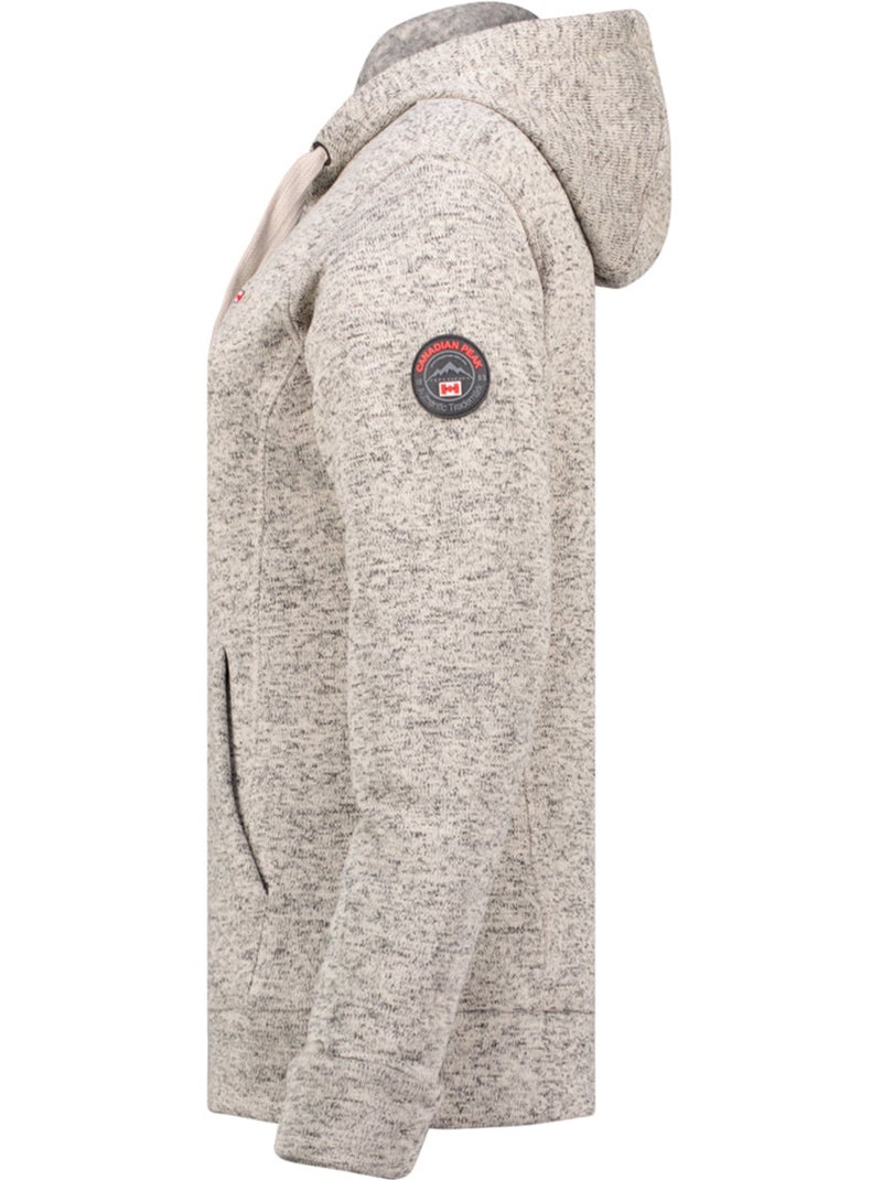 Casaco polar com gola subida talerteak – canadian peak Cinza claro - Kiabi