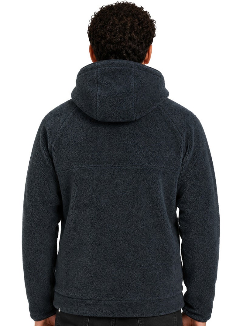 Casaco polar em sherpa com capuz udaforaf – kaporal Azul-marinho - Kiabi