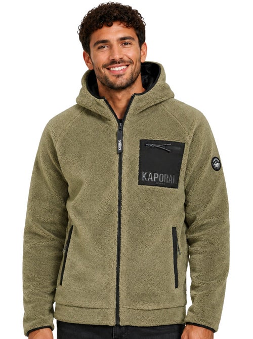 Casaco polar em sherpa com capuz udaforaf – kaporal - Kiabi Casaco polar em sherpa com capuz udaforaf – kaporal - Kiabi