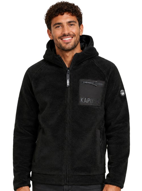 Casaco polar em sherpa com capuz udaforaf – kaporal - Kiabi Casaco polar em sherpa com capuz udaforaf – kaporal - Kiabi