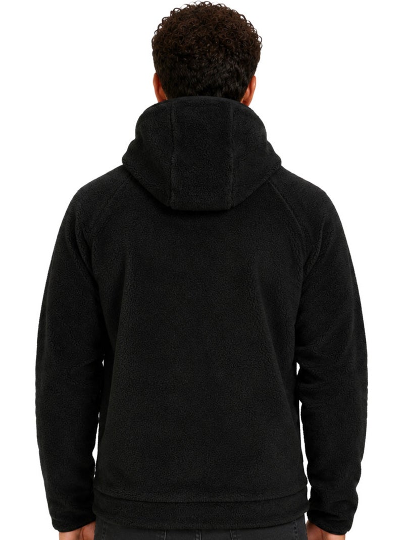Casaco polar em sherpa com capuz udaforaf – kaporal Preto - Kiabi