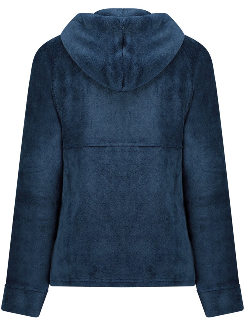 Casaco polar fino com capuz ulotteak – canadian peak Azul-marinho - Kiabi