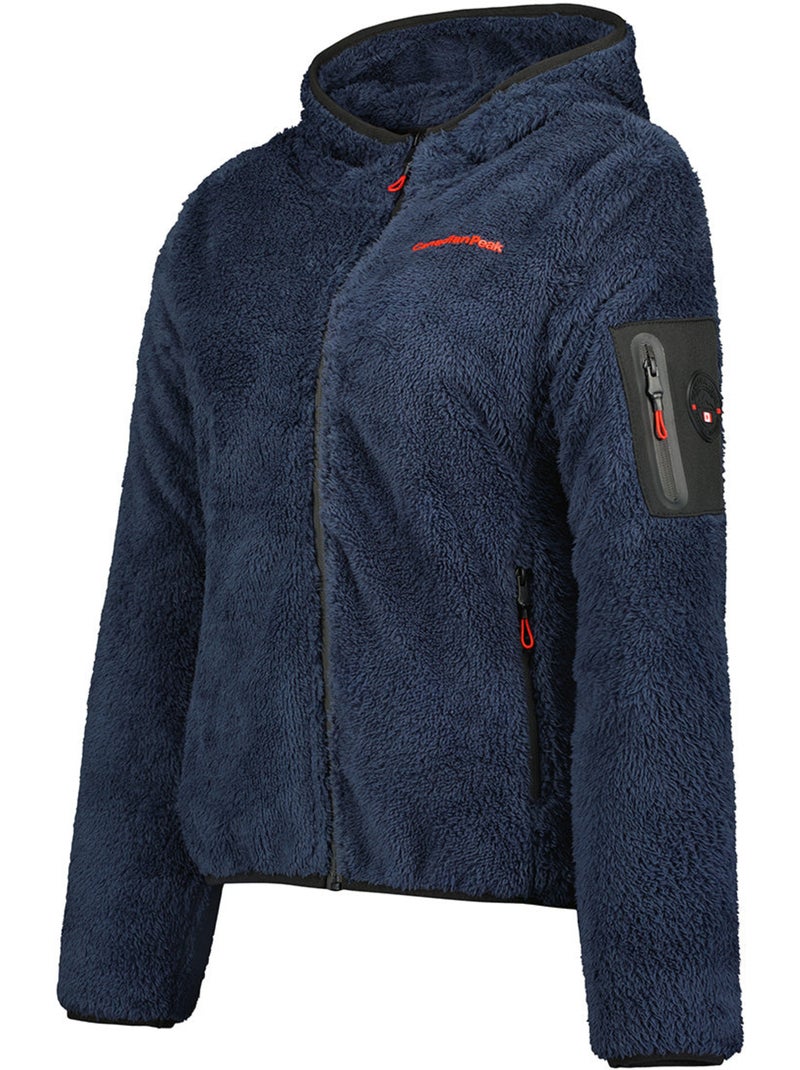 Casaco polar fino com gola subida ulebeak – canadian peak Azul-marinho - Kiabi