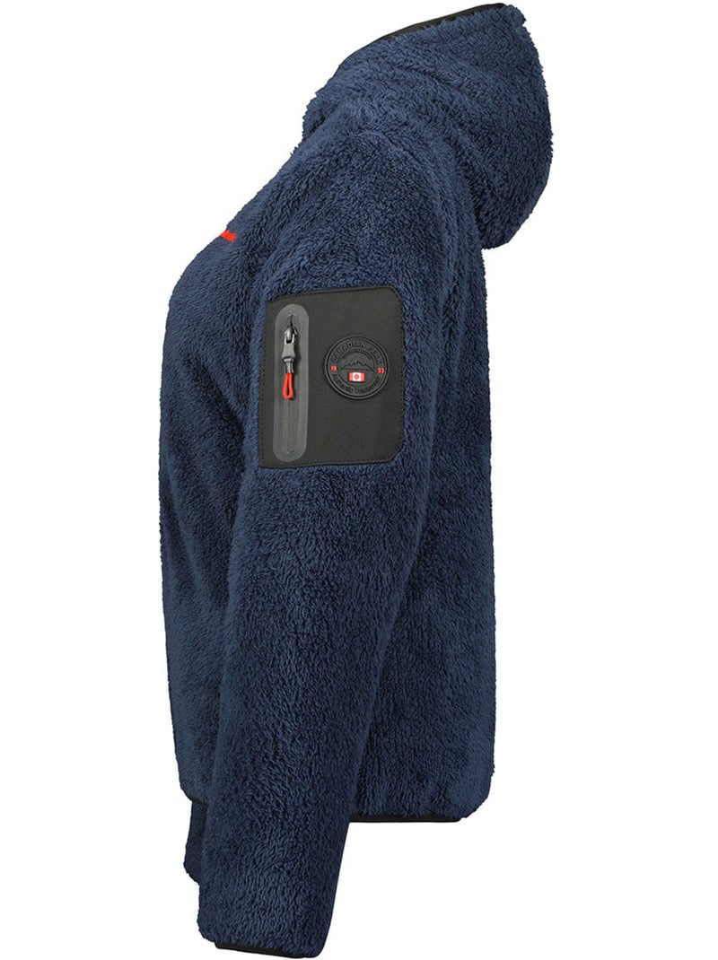 Casaco polar fino com gola subida ulebeak – canadian peak Azul-marinho - Kiabi