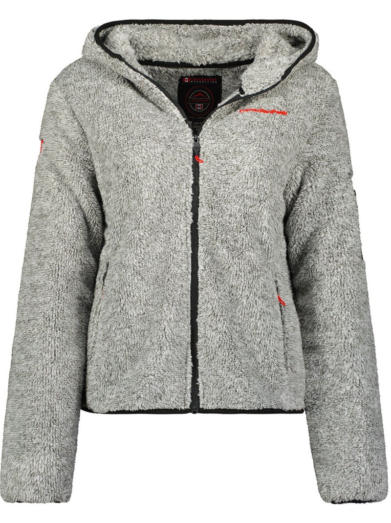 Casaco polar fino com gola subida ulebeak – canadian peak Cinza claro - Kiabi
