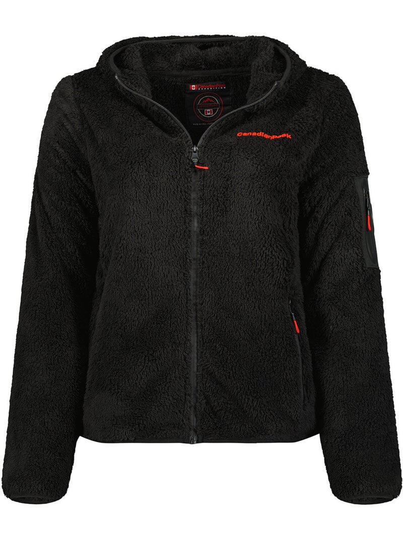 Casaco polar fino com gola subida ulebeak – canadian peak Preto - Kiabi