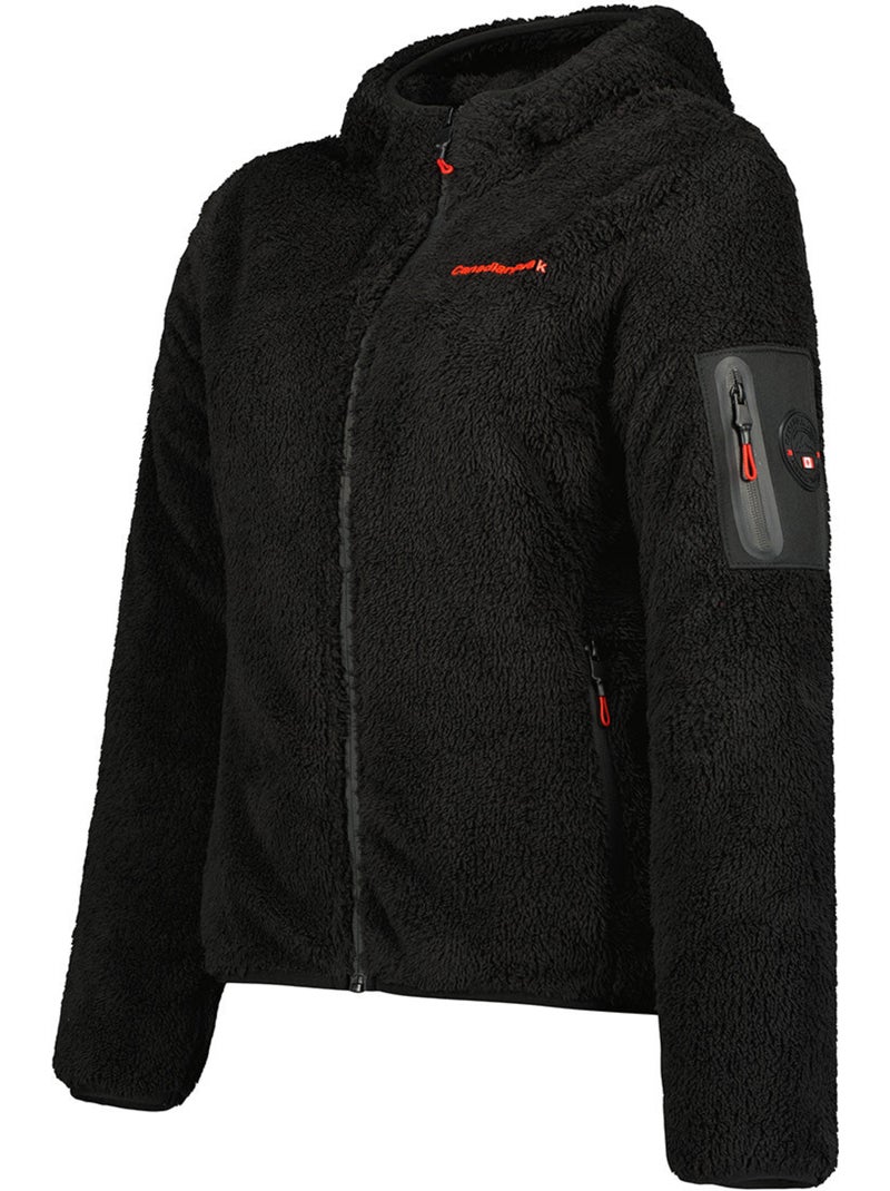 Casaco polar fino com gola subida ulebeak – canadian peak Preto - Kiabi