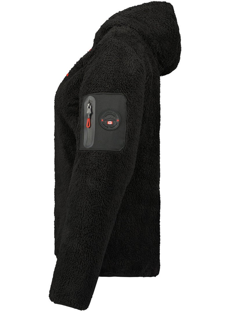 Casaco polar fino com gola subida ulebeak – canadian peak Preto - Kiabi