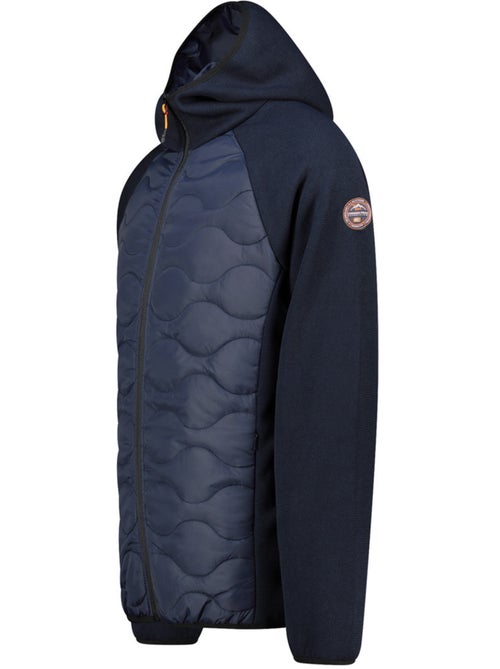 Casaco polar grosso bimaterial com capuz tenessoeak – canadian peak - Kiabi