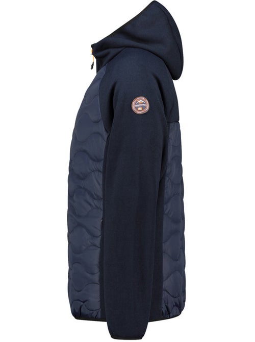 Casaco polar grosso bimaterial com capuz tenessoeak – canadian peak - Kiabi