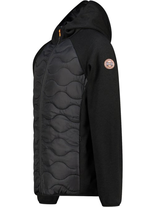 Casaco polar grosso bimaterial com capuz tenessoeak – canadian peak - Kiabi