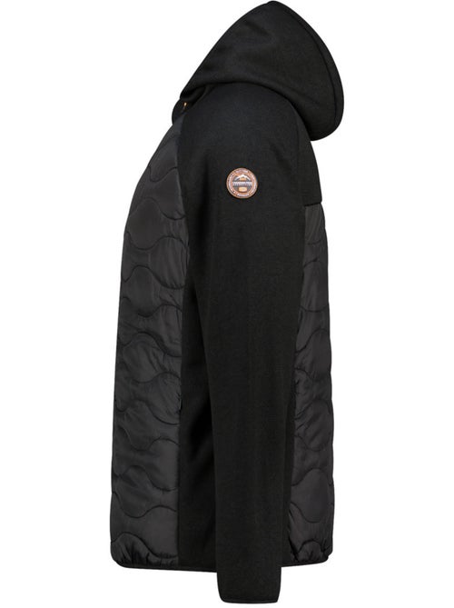 Casaco polar grosso bimaterial com capuz tenessoeak – canadian peak - Kiabi