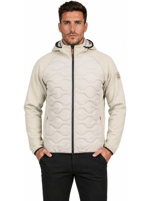 Casaco polar grosso bimaterial com capuz tenessoeak – canadian peak - Kiabi Casaco polar grosso bimaterial com capuz tenessoeak – canadian peak - Kiabi
