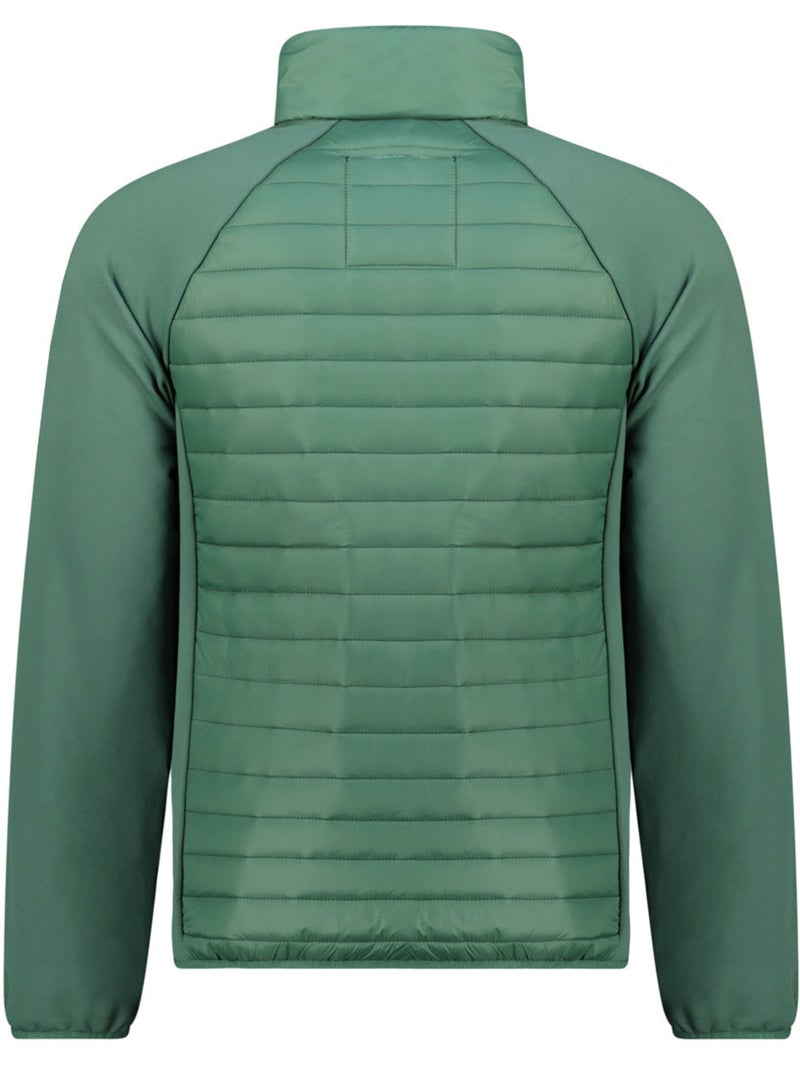 Casaco polar grosso bimaterial touroeak – canadian peak Verde escuro - Kiabi