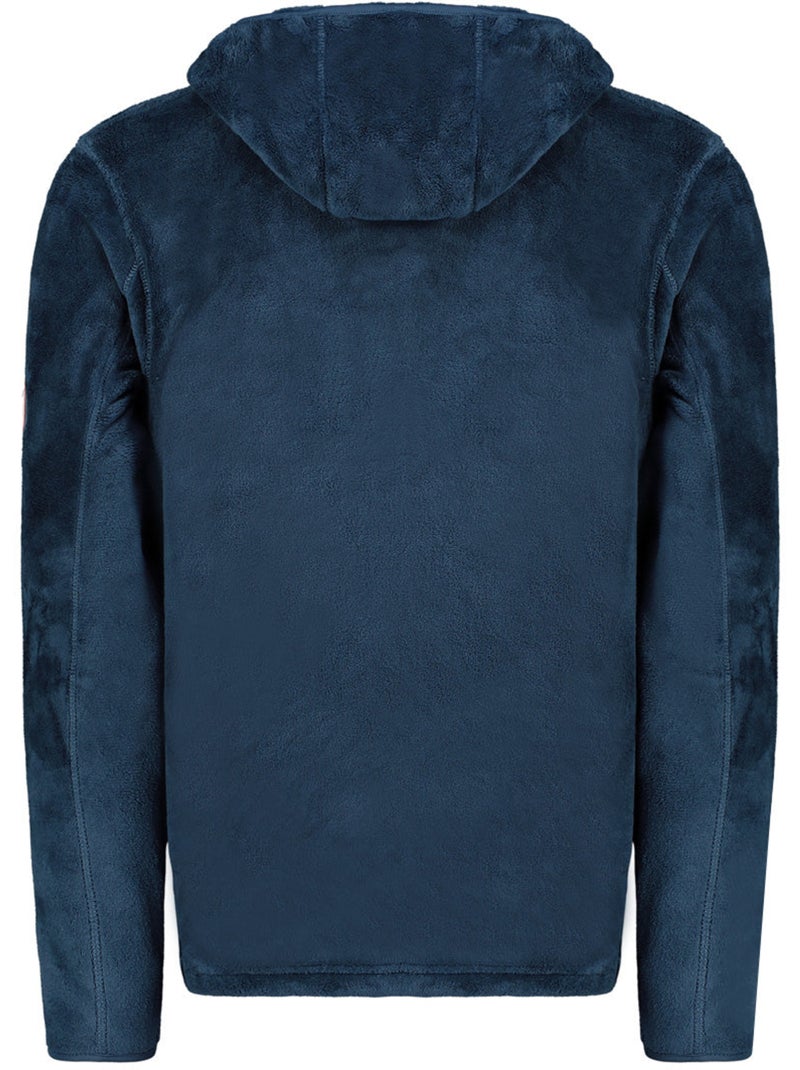 Casaco polar grosso com capuz uploadeak – canadian peak Azul-marinho - Kiabi