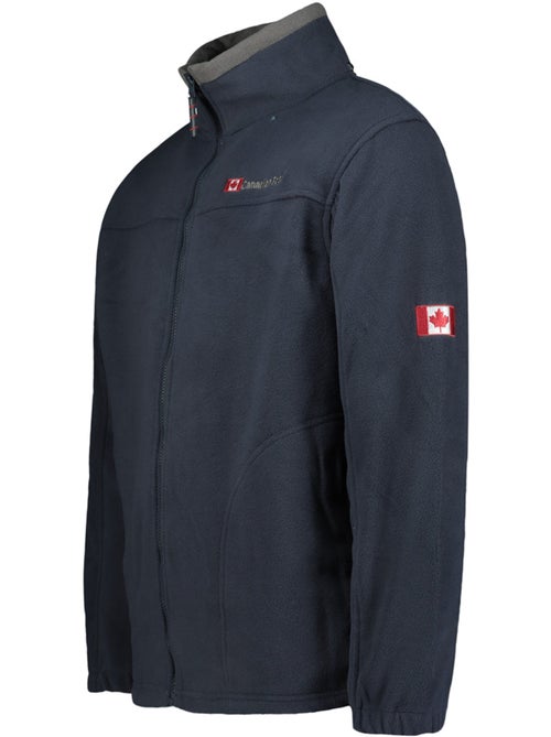 Casaco polar grosso com fecho ultona – canadian peak - Kiabi