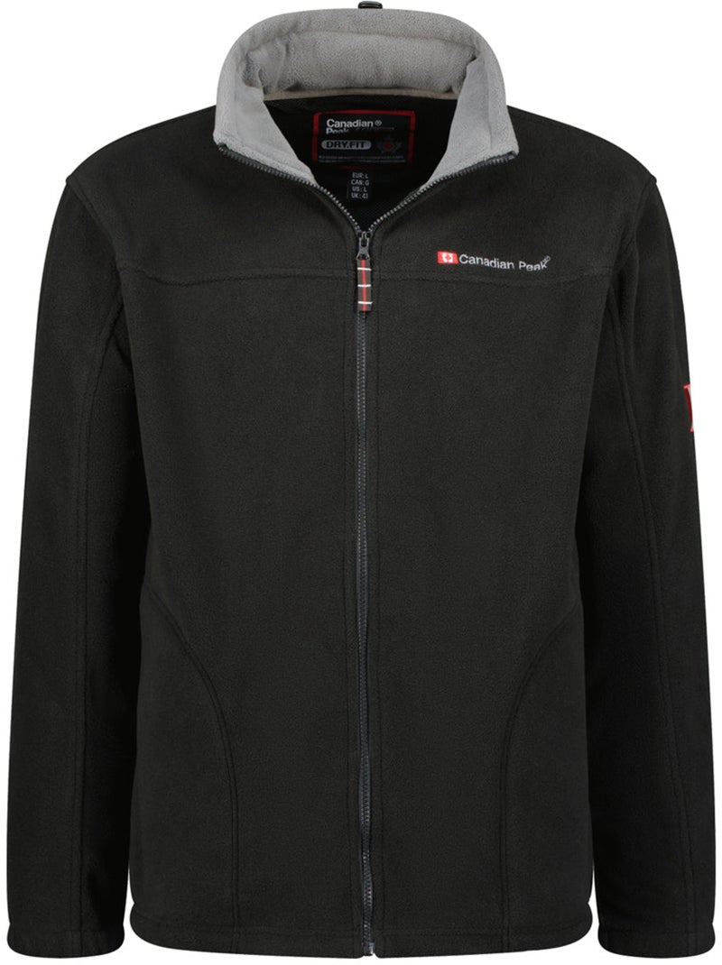 Casaco polar grosso com fecho ultona – canadian peak Preto - Kiabi