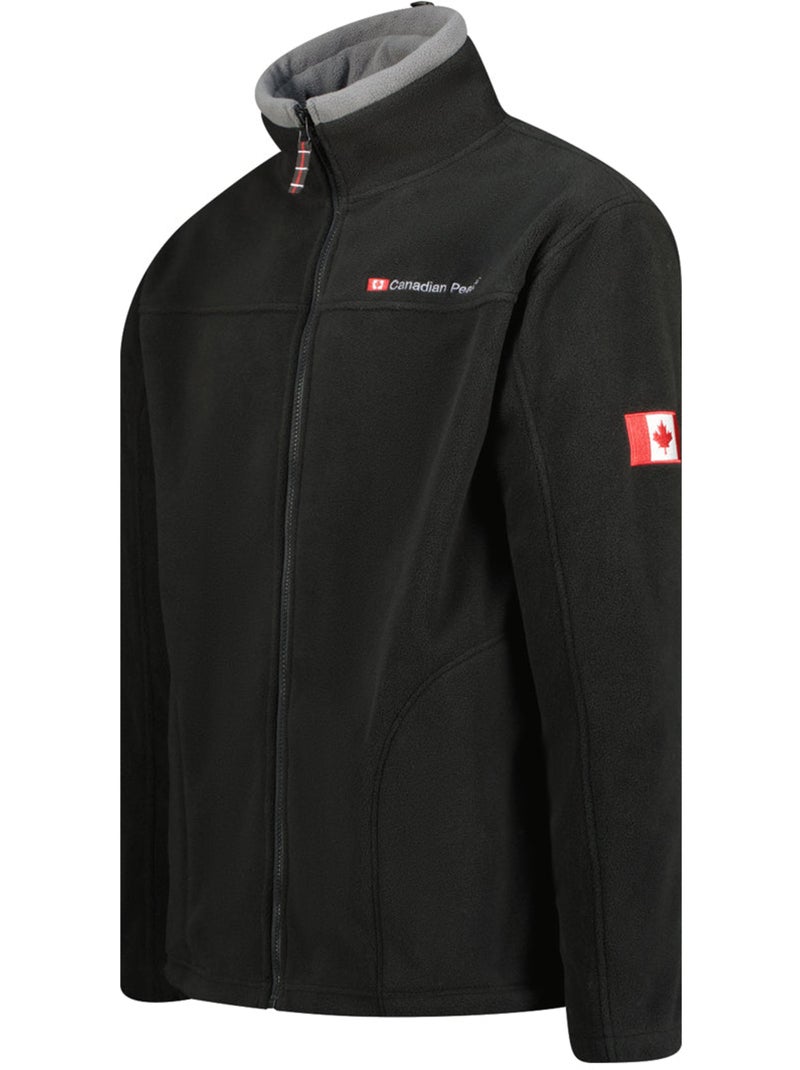 Casaco polar grosso com fecho ultona – canadian peak Preto - Kiabi
