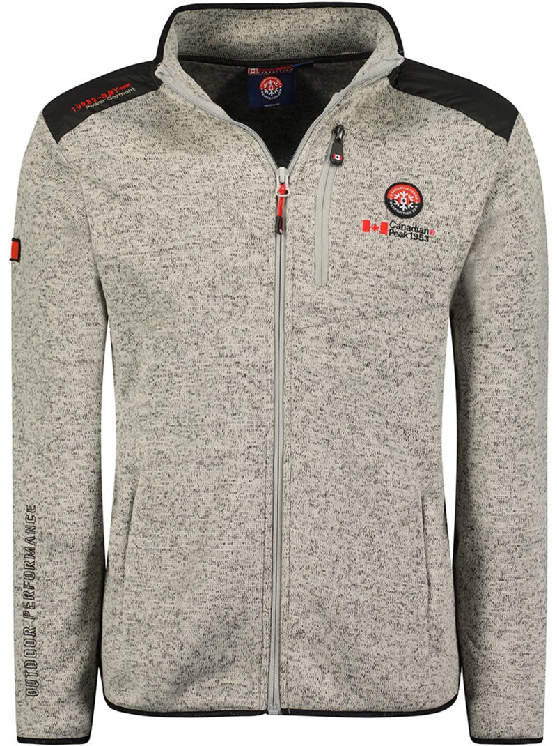 Casaco polar grosso tavideak – canadian peak Cinza claro - Kiabi