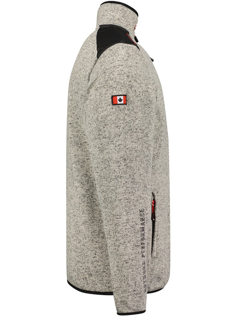 Casaco polar grosso tavideak – canadian peak Cinza claro - Kiabi