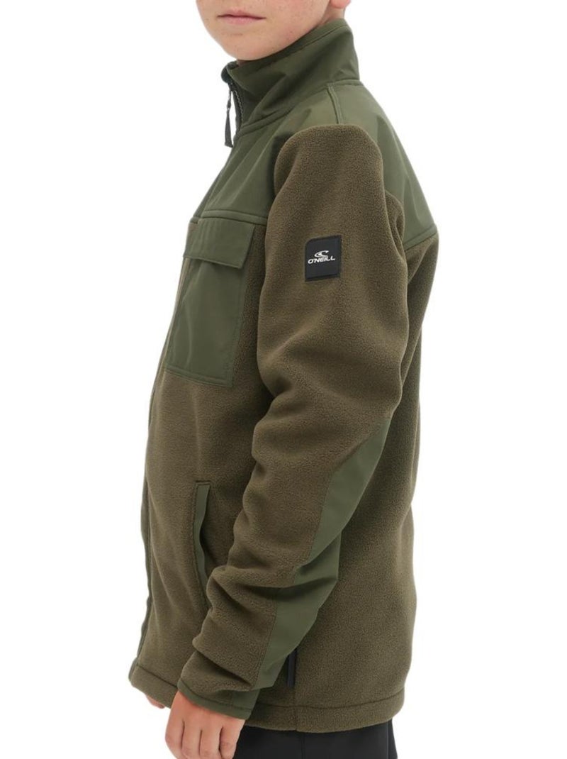 Casaco Polar Kaki O'Neill Utility para Rapaz Verde cáqui claro - Kiabi