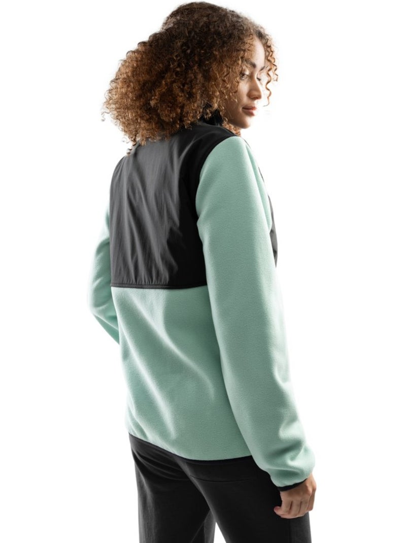 Casaco polar ripstop para mulher Verde - Kiabi