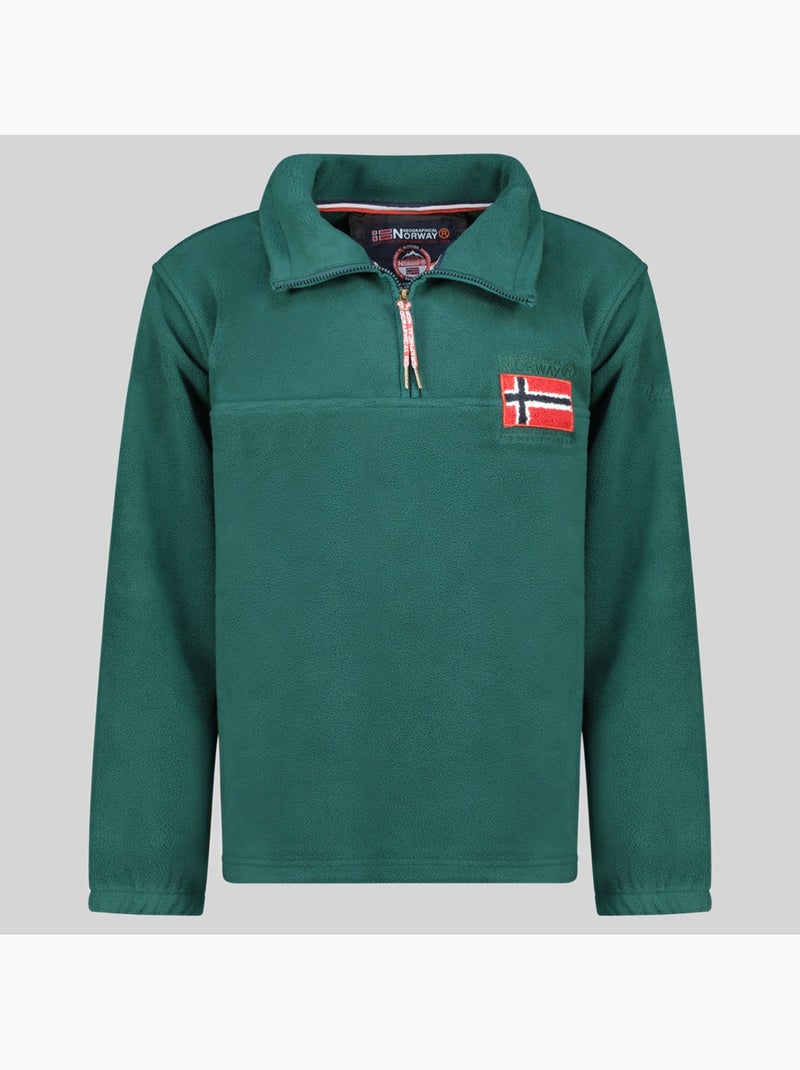 Casaco polar tequateur – geographical norway Verde escuro - Kiabi