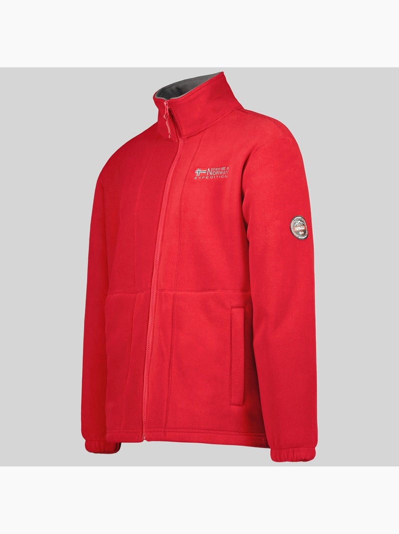 Casaco polar torleon – geographical norway Cinza-vermelho - Kiabi