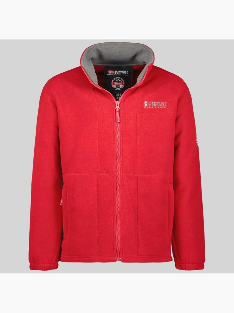 Casaco polar torleon – geographical norway Cinza-vermelho - Kiabi