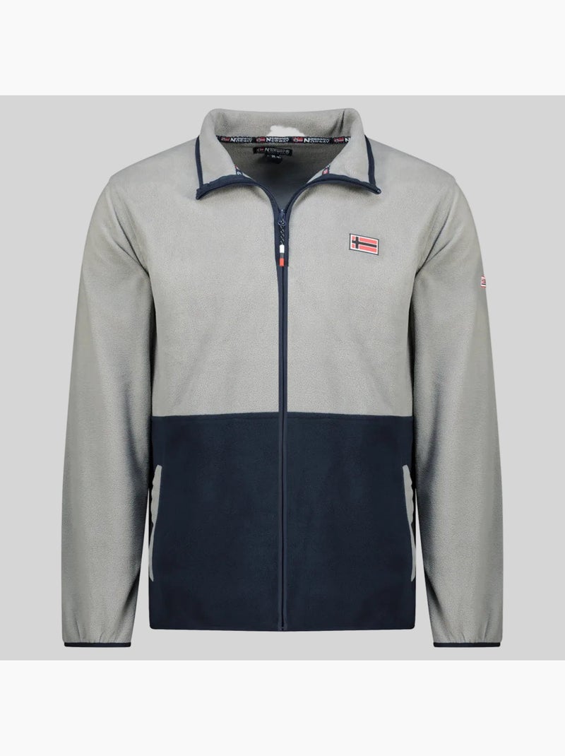 Casaco polar touki fz – geographical norway Cinza claro - Kiabi