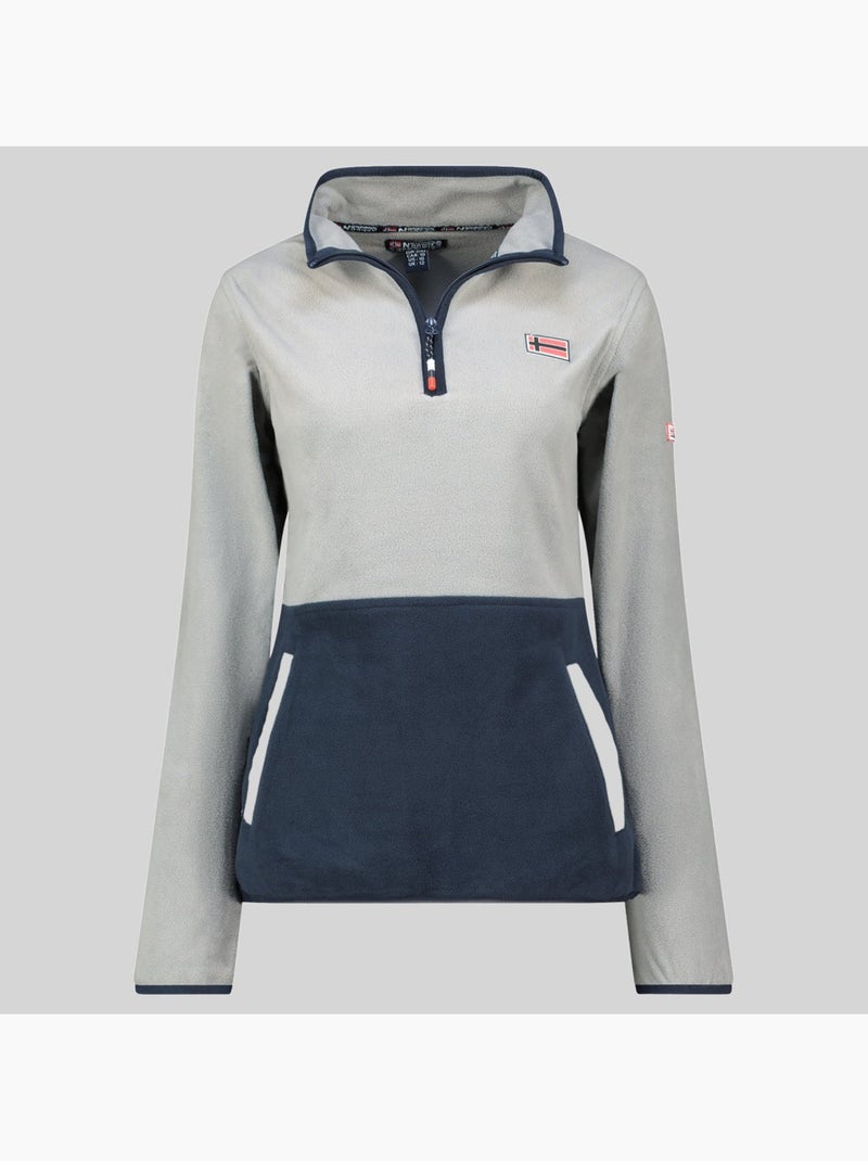 Casaco polar touki hz – geographical norway Cinza claro - Kiabi