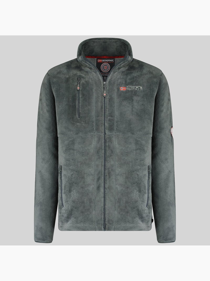 Casaco polar upload – geographical norway Cinza escuro - Kiabi