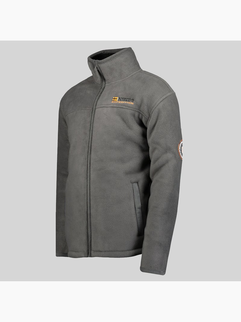 Casaco polar usine – geographical norway Cinza escuro - Kiabi